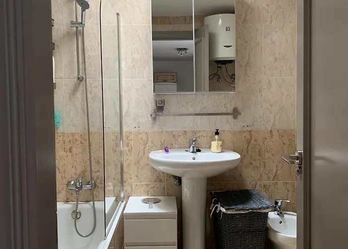 Bedroom With Shared Bathroom And Swimming Pool